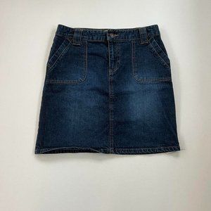 y2k retro Route 66 Denim skirt